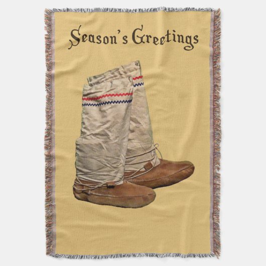 Weihnachts Mukluks Decke (Vorderseite Vertikal)