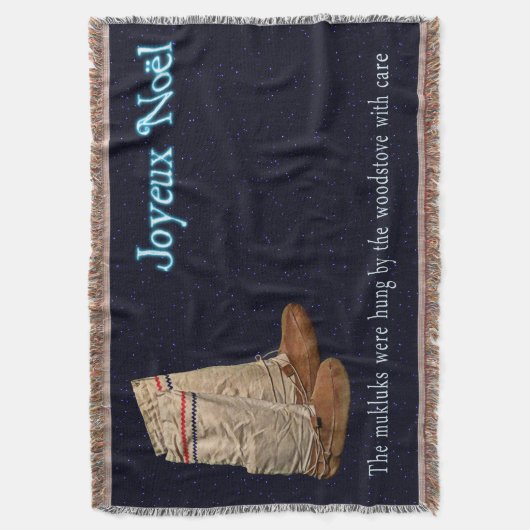 Weihnachts Mukluks Decke (Vorderseite Vertikal)