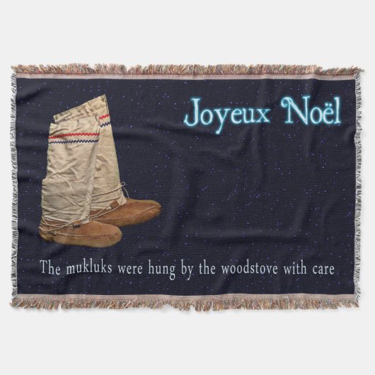 Weihnachts Mukluks Decke (Vorderseite)