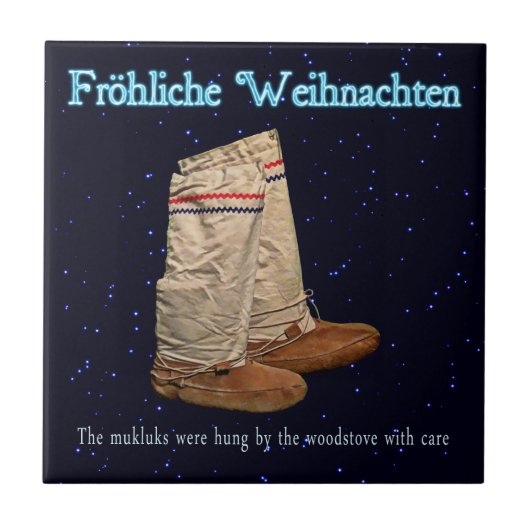 Weihnachts Mukluks Fliese (Vorderseite)