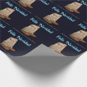 Weihnachts Mukluks Geschenkpapier (Ecke)