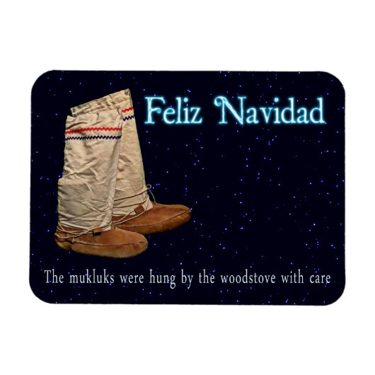 Weihnachts Mukluks Magnet (Horizontal)