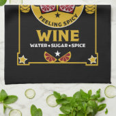 Weihnachts-Mulled Roter Wein Geschirrtuch (Gefaltet)