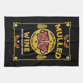 Weihnachts-Mulled Roter Wein Geschirrtuch (Horizontal)