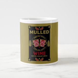 Weihnachts-Mulled Roter Wein Jumbo-Tasse