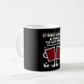 Weihnachts-Mulled Roter Wein Kaffeetasse (Vorderseite Links)