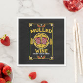 Weihnachts-Mulled Roter Wein Serviette (Beispiel)