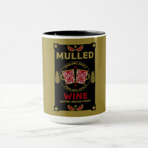 Weihnachts-Mulled Roter Wein Tasse