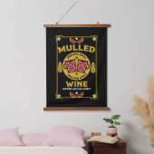 Weihnachts-Mulled Roter Wein Wandteppich Mit Holzrahmen (Schlafzimmer)
