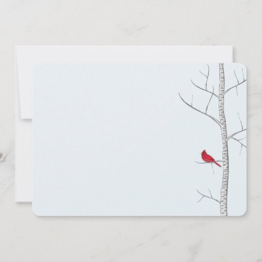 Weihnachts-Multi-5-FotoCollage Roter Kardinal (Rückseite)