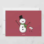 Weihnachts-Multi-Foto-Grußkarte Feiertagskarte (Rückseite)