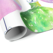 Weihnachts-Multicolor-Bälle Ornamente Geschenkpapier (Rolleneckpunkt)