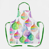 Weihnachts-Multicolor-Bälle Ornamente Schürze (Vorderseite)