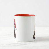 Weihnachts-Münzkatze Maine Coon Kitten Tasse (Zentrum)