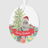 Weihnachts-Münzkatze Ornament (Vorderseite)