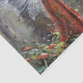 Weihnachts-Mushroom Fairy Decoupage Seidenpapier (Ausschnitt)