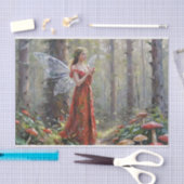 Weihnachts-Mushroom Fairy Decoupage Seidenpapier (Handwerk)