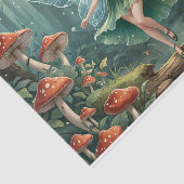 Weihnachts-Mushroom Fairy Decoupage Seidenpapier (Ausschnitt)