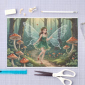 Weihnachts-Mushroom Fairy Decoupage Seidenpapier (Handwerk)