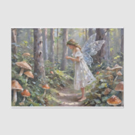 Weihnachts-Mushroom Fairy Decoupage Seidenpapier