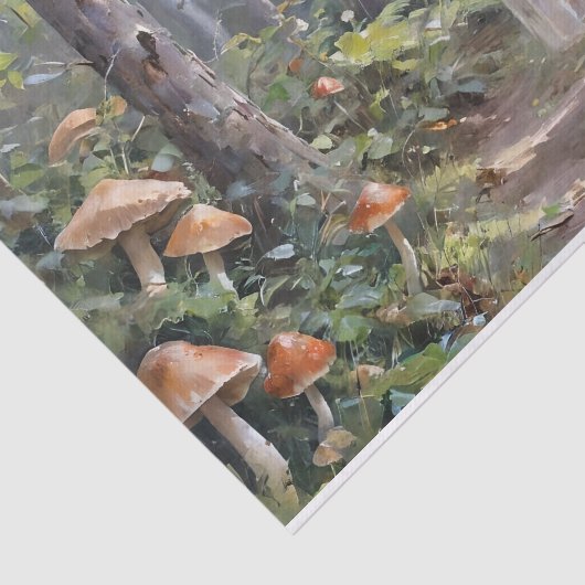 Weihnachts-Mushroom Fairy Decoupage Seidenpapier (Ausschnitt)