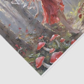 Weihnachts-Mushroom Fairy Decoupage Seidenpapier (Ausschnitt)