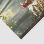 Weihnachts-Mushroom Fairy Decoupage Seidenpapier (Ausschnitt)