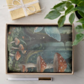 Weihnachts-Mushroom Fairy Decoupage Seidenpapier (Geschenk)