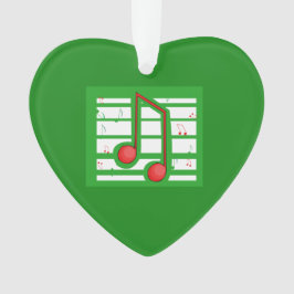 Weihnachts-Musiklehrer, Hinweise zu Grün Ornament