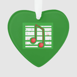 Weihnachts-Musiklehrer, Hinweise zu Grün Ornament