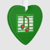 Weihnachts-Musiklehrer, Hinweise zu Grün Ornament (Vorderseite)