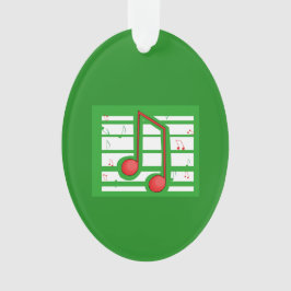 Weihnachts-Musiklehrer, Hinweise zu Grün Ornament