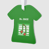 Weihnachts-Musiklehrer, Hinweise zu Grün Ornament (Vorderseite)