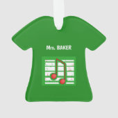 Weihnachts-Musiklehrer, Hinweise zu Grün Ornament (Rückseite)