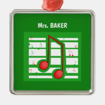 Weihnachts-Musiklehrer, Hinweise zu Grün