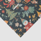 Weihnachts-🎄-Muster auf Gewebepapier Seidenpapier (Detail)