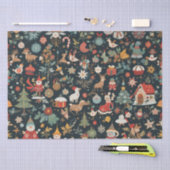 Weihnachts-🎄-Muster auf Gewebepapier Seidenpapier (Handwerk)