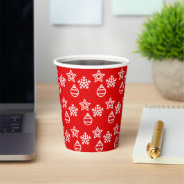 Weihnachts-Muster für Red Paper Cups Pappbecher