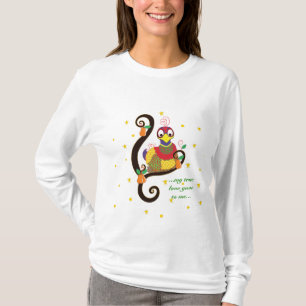 Weihnachts Mutterschaft Lange Schlaf Shirt. Person T-Shirt