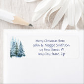 Weihnachts-Nachricht Winter Spruce Tree Schnee (Insitu)