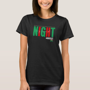 Weihnachts-Nachtschicht-Pflege-Team Registrierte P T-Shirt