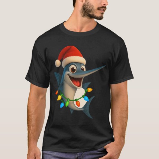 Weihnachts-Nadelhecht T-Shirt (Vorderseite)