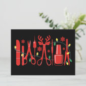 Weihnachts-Nageltechnik-Tools Rentiere Geweihe Lic Einladung (Stehend Vorderseite)