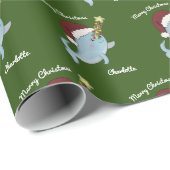 Weihnachts-Narwhal-Wrapping-Papier Geschenkpapier (Rolleneckpunkt)