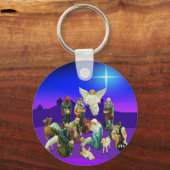 Weihnachts Nativaty Scene Schlüsselanhänger (Vorderseite)