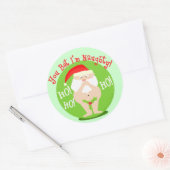 Weihnachts-Naughty-Weihnachtsgeschenke-Stickers Runder Aufkleber (Umschlag)