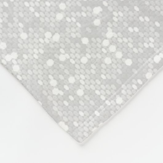 Weihnachts Navy Blue Snowflakes Fleecedecke (Ecke)