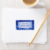 Weihnachts-Navy-Sparkor-Weihnachtslabel Adressaufkleber (Insitu)