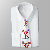 Weihnachts-Neck Tie Bodybuilder Weihnachtsmann mit Krawatte (Gebunden)