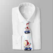 Weihnachts-Neck-Tie-Geschenk Skater Gnome mit Gesc Krawatte (Gebunden)